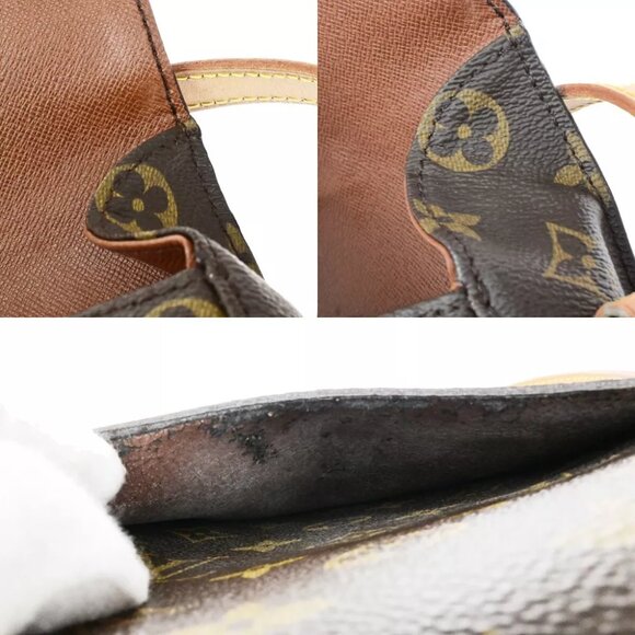 LOUIS VUITTON Saint Cloud MM Shoulder Bag Monogram Leather Brown M51243 17FA183 - Picture 5 of 16